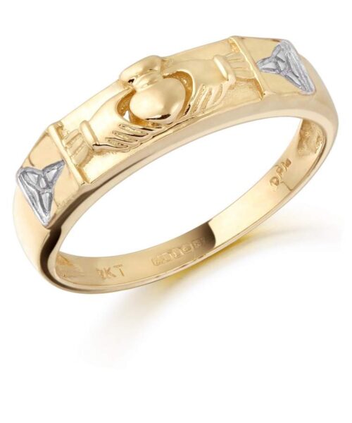 9ct Gold Claddagh Wedding Band - CL14