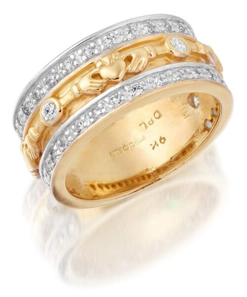 9ct Gold Claddagh Wedding Band - CL17