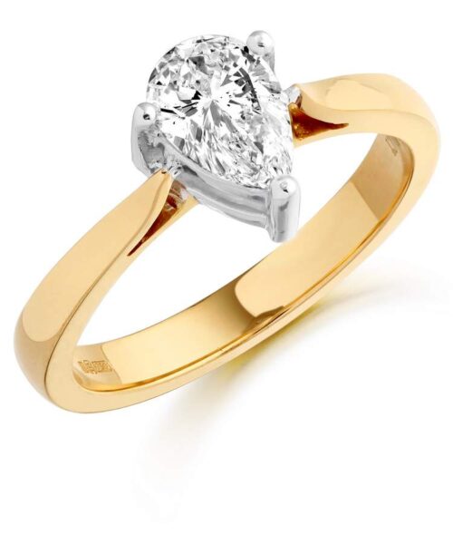 Pear Diamond Engagement Ring-MC364