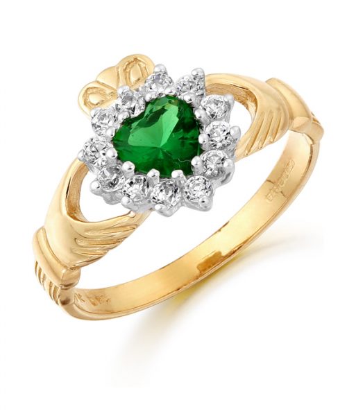 9ct Gold Claddagh Ring - D36G