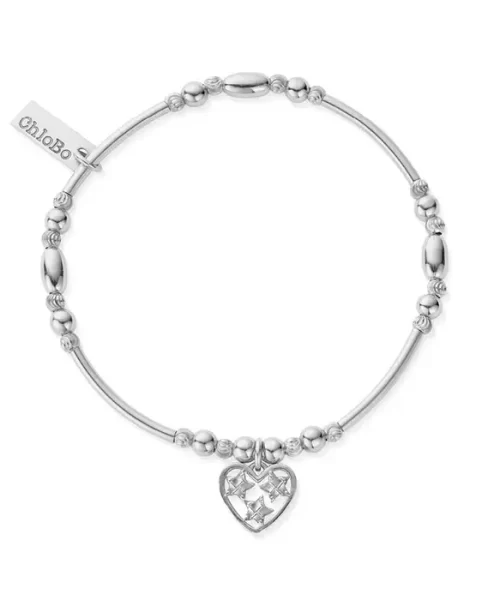 ChloBo Heart of Hope Bracelet Silver - Self love and hope