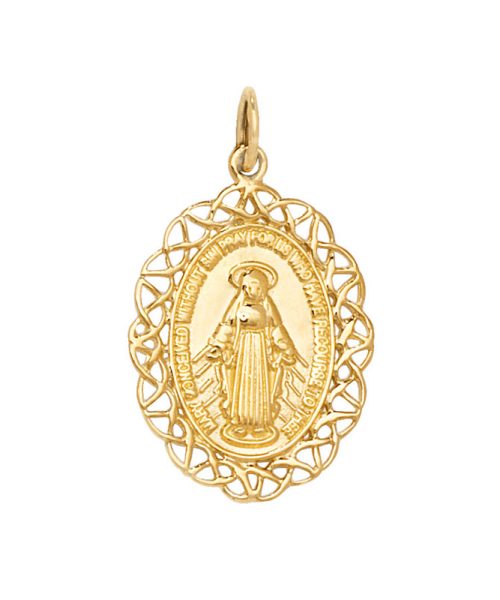 9ct Gold Miraculous Medal K1