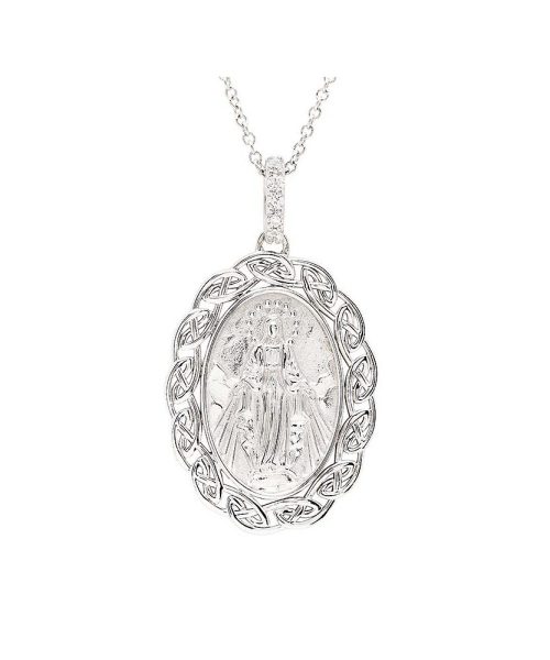 STERLING SILVER CELTIC MIRACULOUS MEDAL