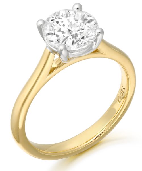 18ct Lab Diamond Engagement Ring-M718