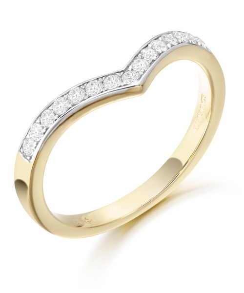 9ct Gold CZ Wedding Ring-R350