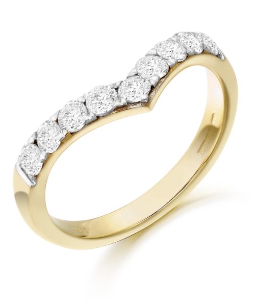 9ct Gold CZ Wedding Ring-R351