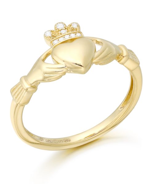 9ct Gold Claddagh Ring-CL60