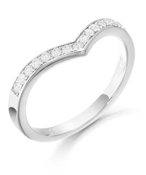 9ct Gold CZ Wedding Ring-R350W