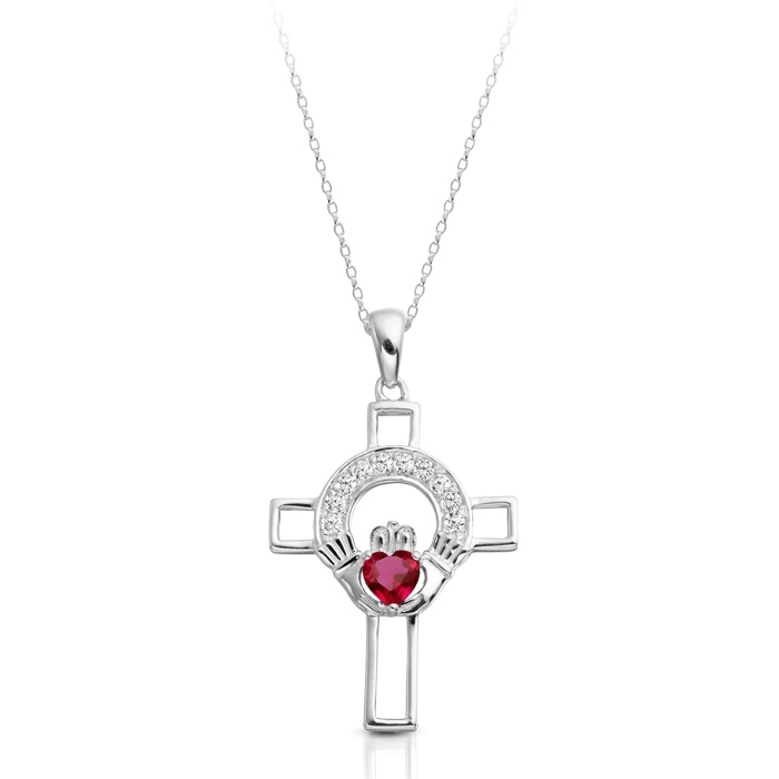 Silver Claddagh Cross-SC125R