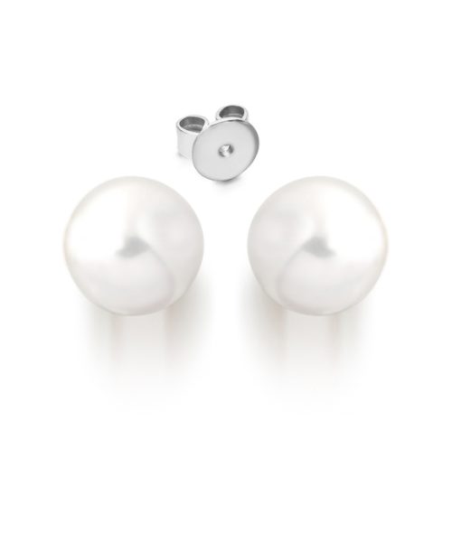 14ct White Gold Cultured Pearl Stud Earrings – PL43WE